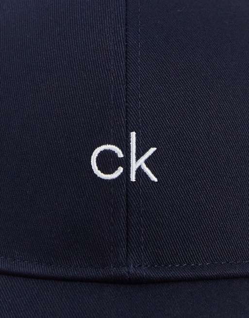 Calvin Klein - Marineblå baseballkasket med centralt logo i bomuld - NAVY, 2 af 4