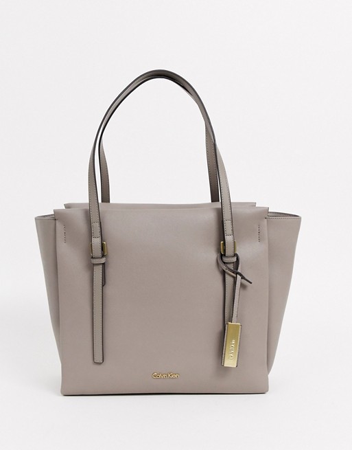 Calvin Klein Marissa large tote bag in grey