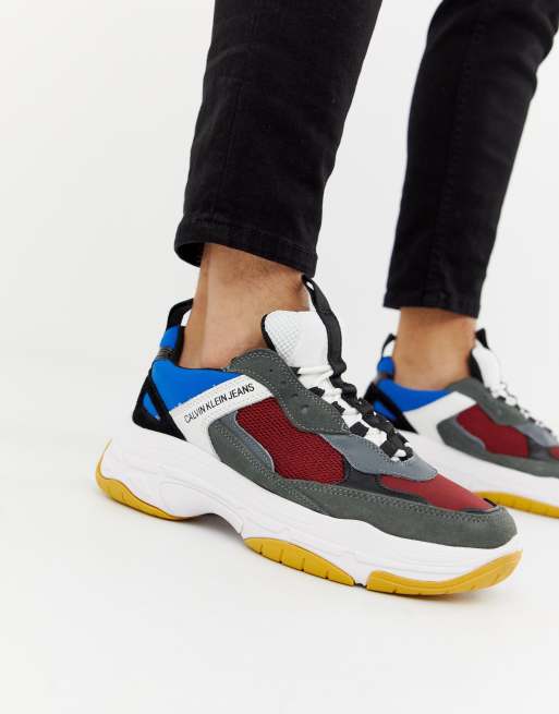 Calvin klein multi marvin on sale trainers