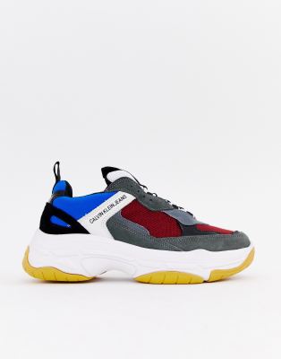 calvin klein multi marvin trainers