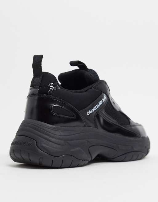 Calvin klein marvin outlet trainers black