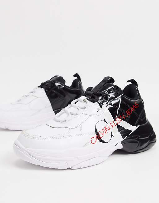 Calvin Klein maxon trainers in black and white | ASOS