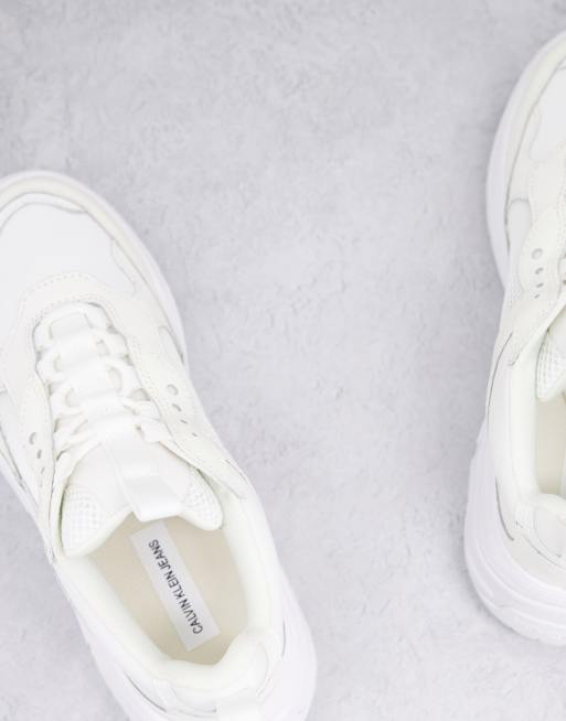 Calvin Klein Maya chunky sneakers in white