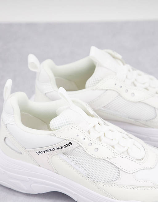 Calvin Klein Maya chunky sneakers in white | ASOS