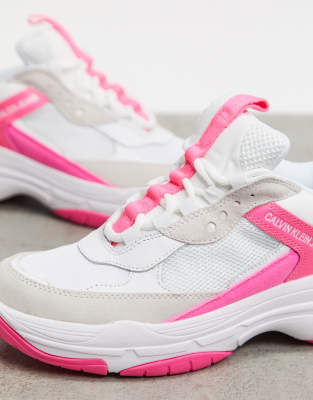 calvin klein trainers pink