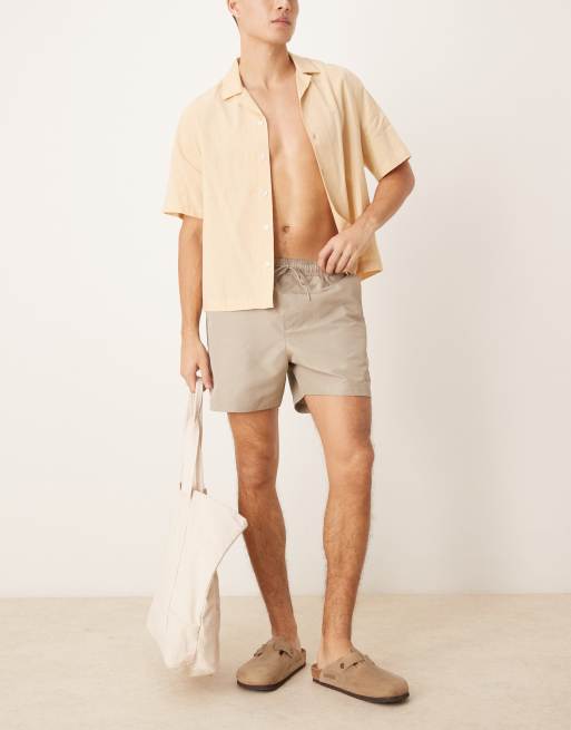Khaki calvin klein swim shorts shop