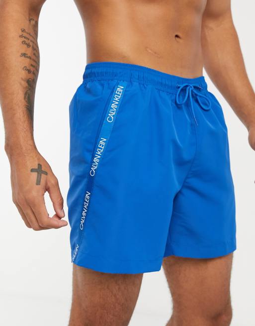 Blue calvin klein deals shorts