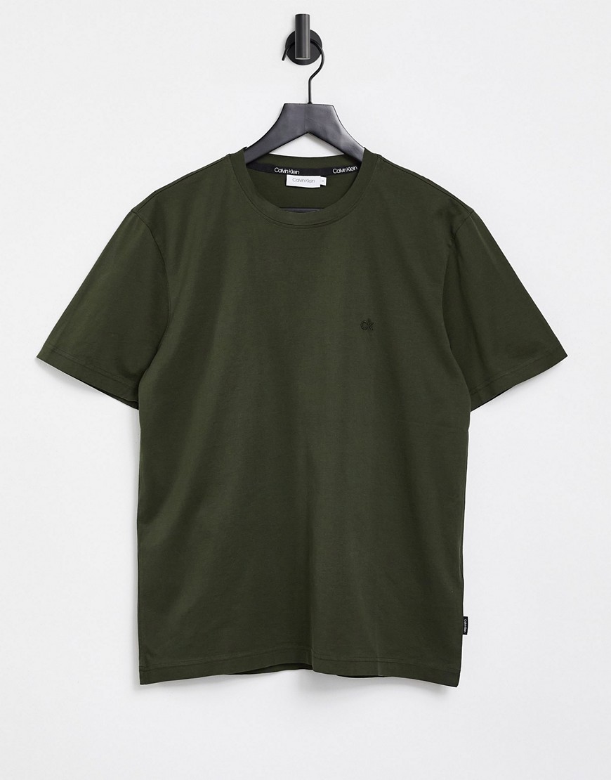 Calvin Klein mercerized garment dye t-shirt-Green