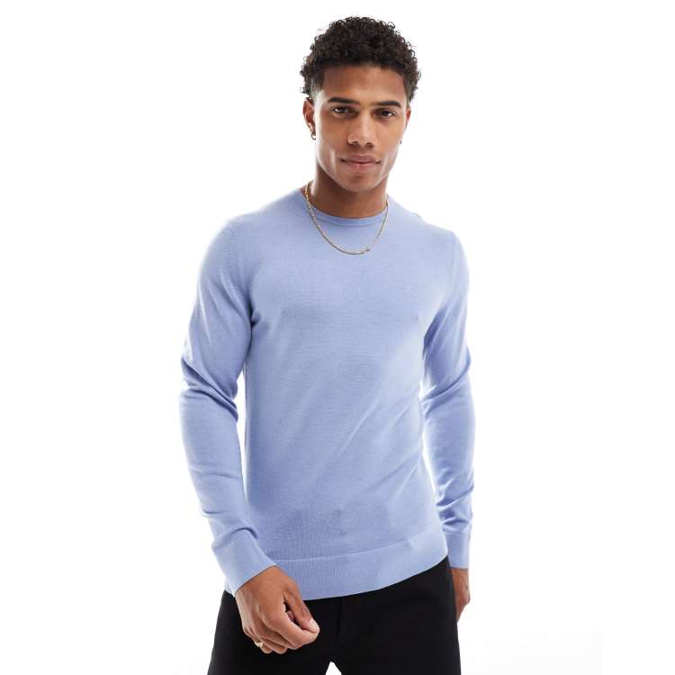 Calvin Klein Merino Wool Jumper in Troposhere ASOS