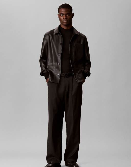 Calvin Klein Merinowoll-Stehkragenpullover in Schwarz, 2 von 6