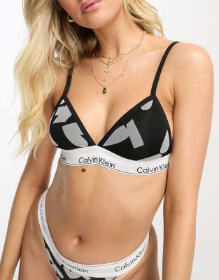 Calvin Klein modern cotton unlined triangle bra, ASOS