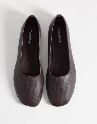  mesh textured ballerina pumps 