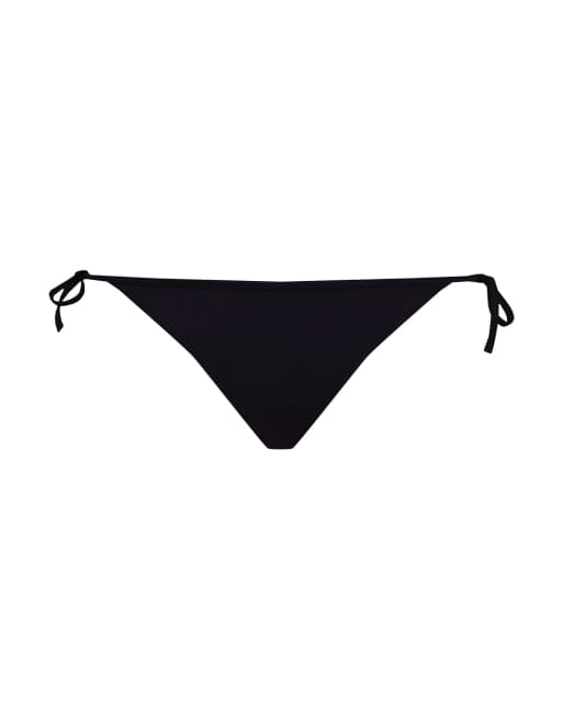 Calvin Klein Meta Legacy tie side bikini bottom in navy, 3 of 3