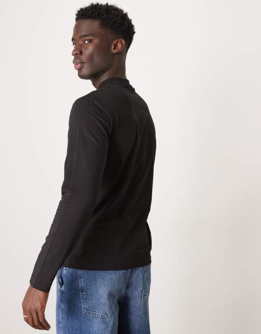 Calvin klein mock neck t shirt online
