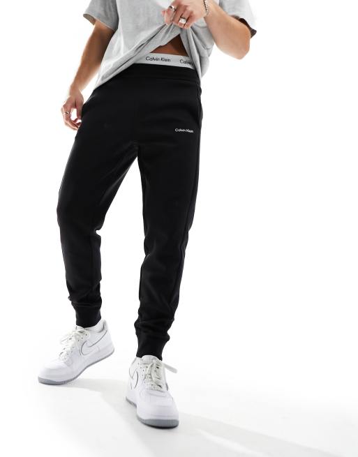 Calvin Klein micro logo repreve jogger in black, 3 of 5