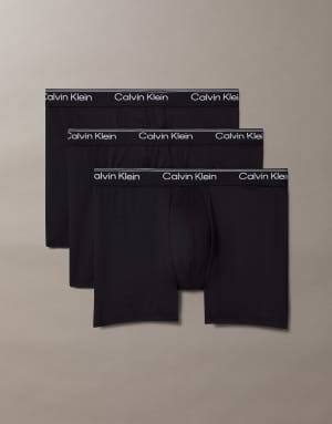 Calvin Klein Micro Stretch 3 pack boxer briefs in black