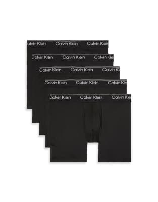 Calvin Klein Micro Stretch 5 pack boxer briefs in black-Multi