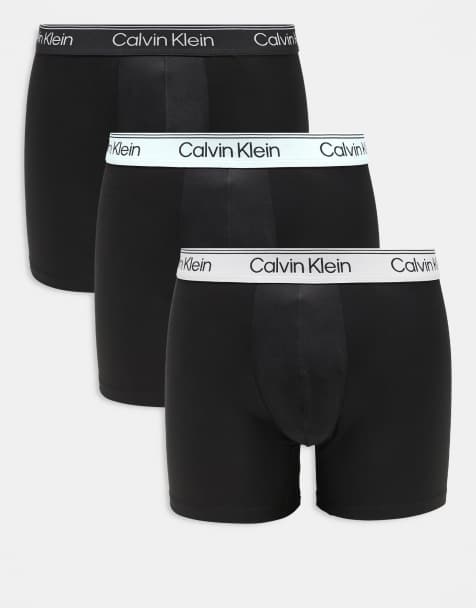 Calvin Klein - Micro Stretch - Lot de 3 boxers à taille colorée - Noir - view 1