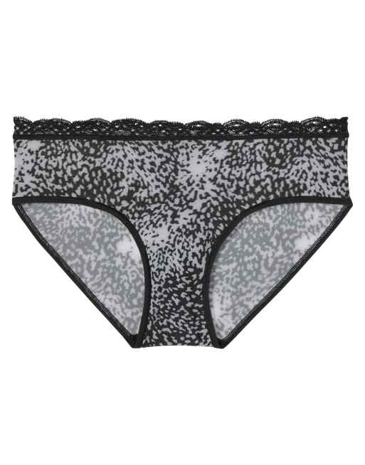 Calvin Klein – Microfiber Stretch – Hipster-Slip in Schwarz mit Animal-Print, 2 von 3