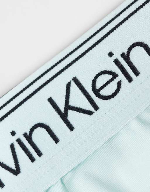 Calvin Klein Microfibre Stretch 5 pack boxer briefs in black/grey/blue, 2 of 3