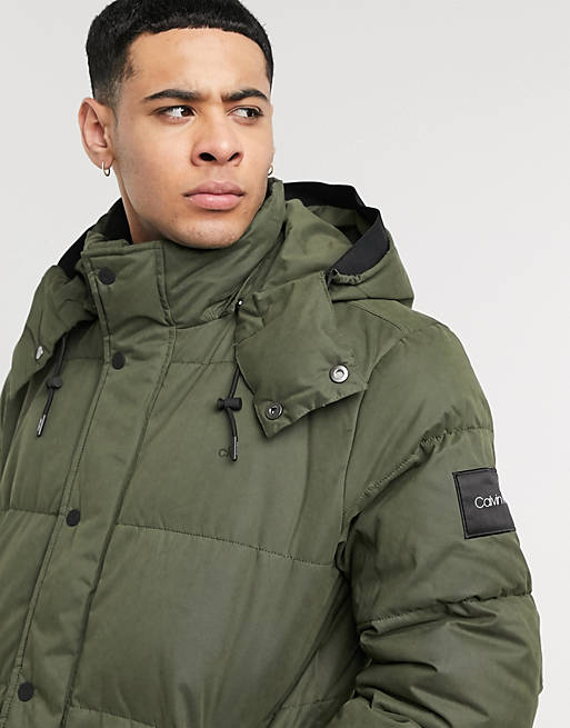 Calvin Klein mid length padded puffer jacket | ASOS