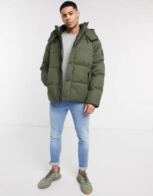 calvin klein padded western puffer