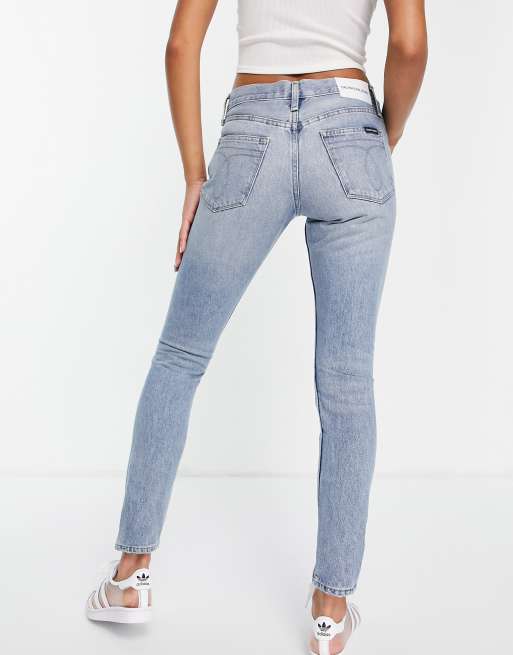 Pants and jeans Calvin Klein Jeans Mid Rise Skinny Jeans Denim