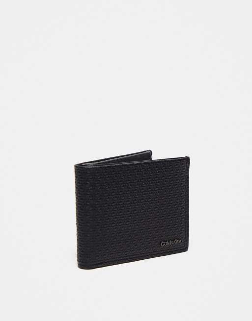 Calvin Klein – Minimalism 5CC – Brieftasche in Schwarz
