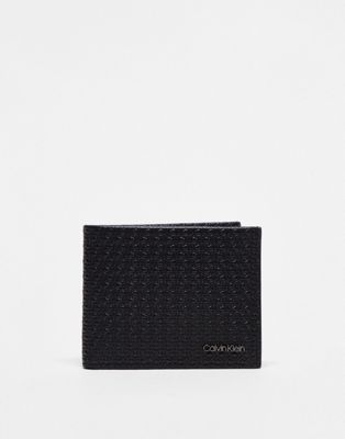 Calvin Klein minimalism bifold 6cc wallet in black