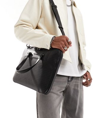 Calvin Klein minimalism mono slim laptop bag in black - ASOS Price Checker