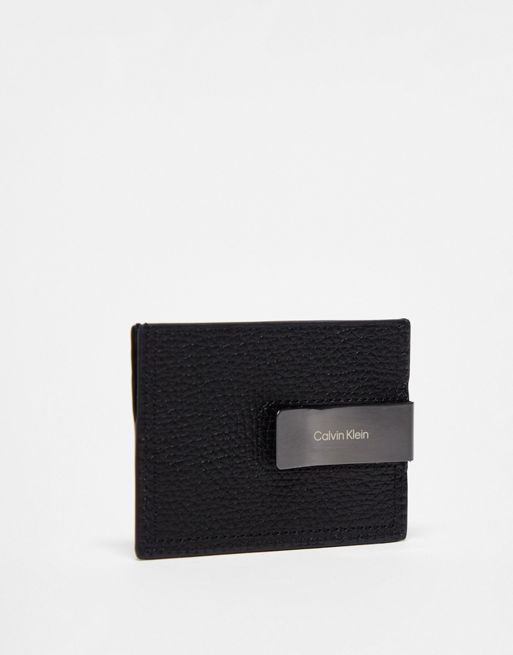 Calvin Klein minimalism mono cardholder in black | ASOS