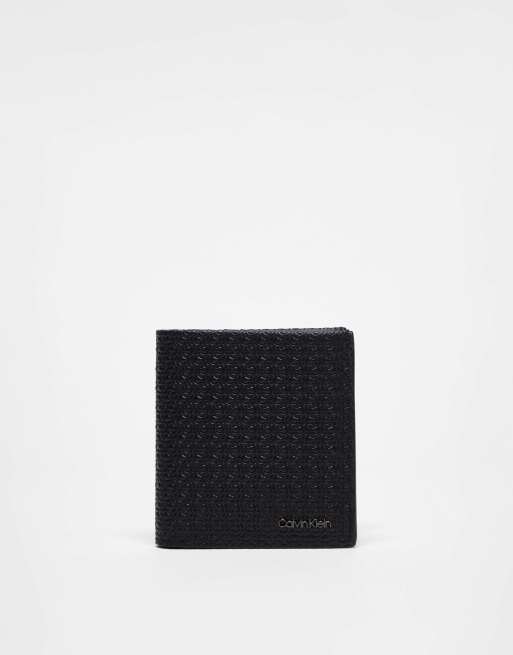 Calvin Klein minimslism trifold 6cc wallet in black