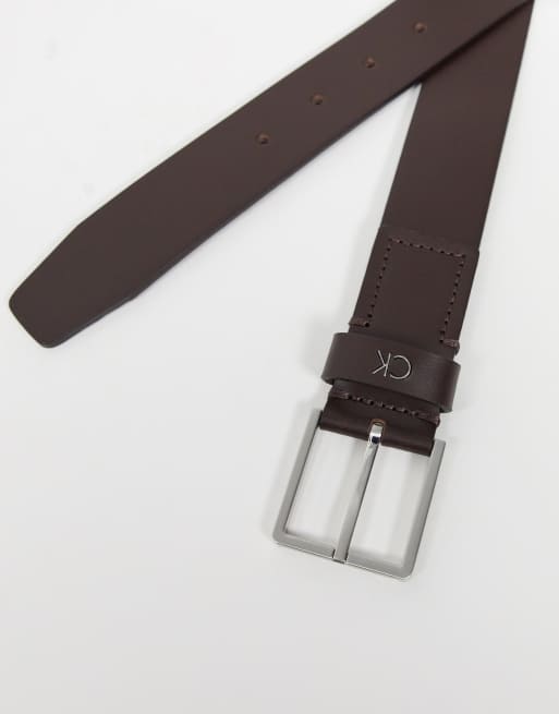 Calvin Klein – Mino – Brunt läderskärp, 4 av 4
