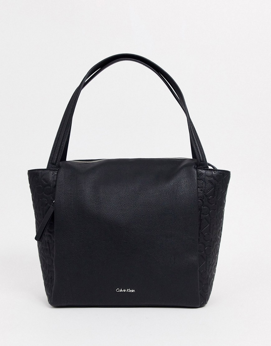 Calvin Klein - Misha - Maxi borsa grande nera-Nero