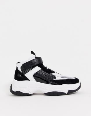 chunky high top trainers