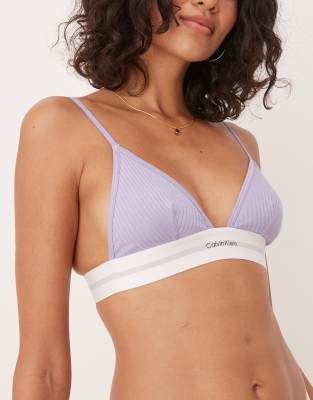 Calvin Klein Modal Rib Unlined Triangle Bra