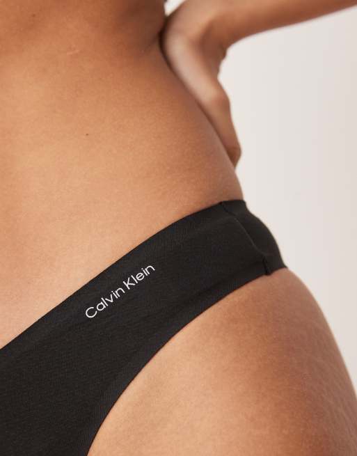  Calvin Klein Modern Air lingerie thong in black, 2 of 4
