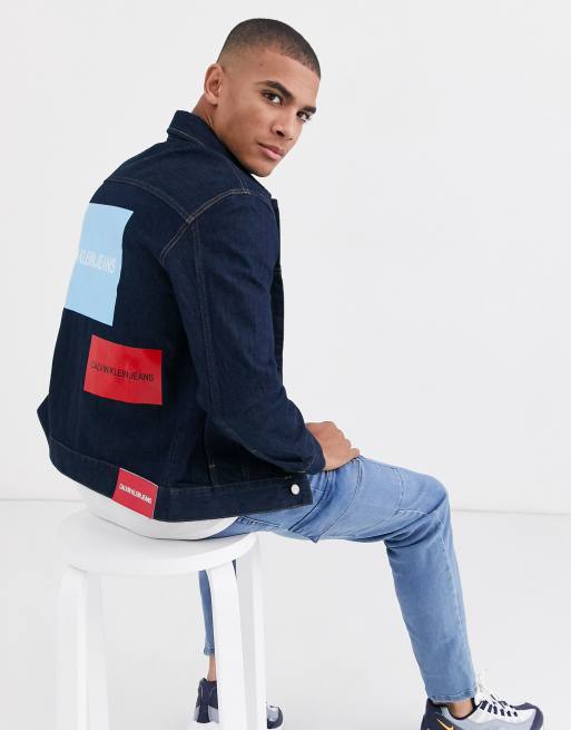 Calvin klein clearance trucker denim jacket