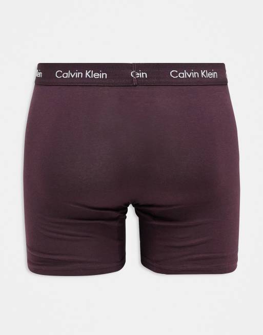 Calvin Klein Modern Cotton 3-pack stretch boxer briefs in multi