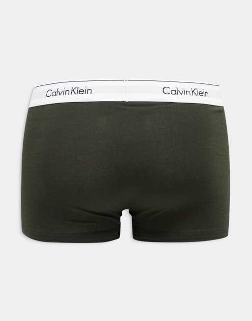 Calvin Klein Modern Cotton 3-pack stretch trunks in multi