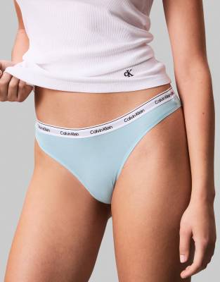 Calvin Klein Modern Cotton 5 Pack Thongs In Multi