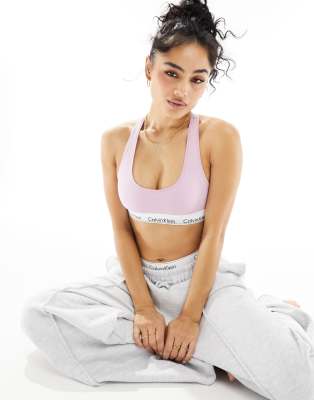 Calvin Klein Modern Cotton bralet in lilac