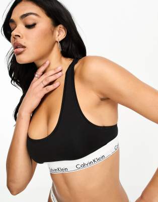 Calvin Klein Women's Modern Cotton Bralette in Black