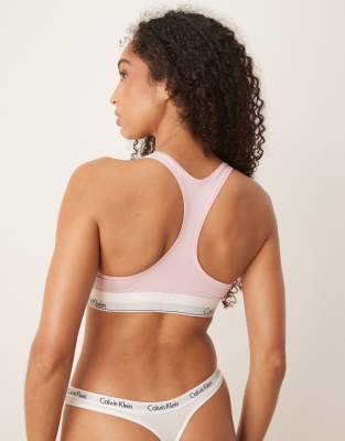 Calvin Klein Modern Cotton Bralette In Pink