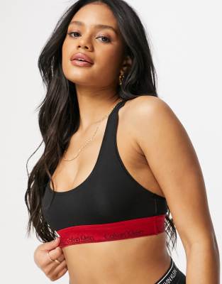 Calvin Klein Calvin Klein Plus Modern Cotton Bralette Black