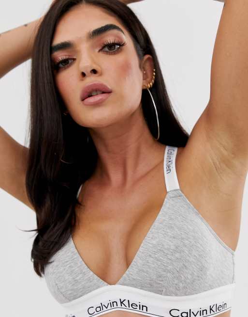 Calvin Klein modern cotton unlined triangle bra, ASOS