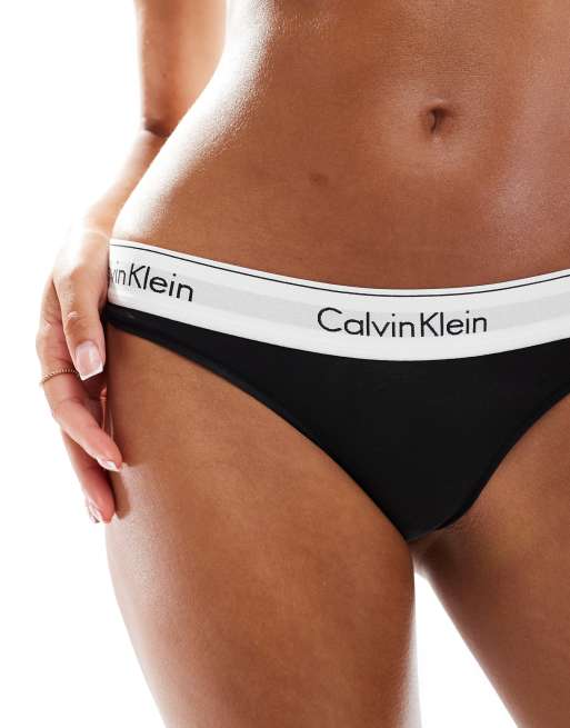 Calvin Klein – Modern Cotton – Brasilianischer Slip aus Baumwolle in Schwarz, 4 von 4
