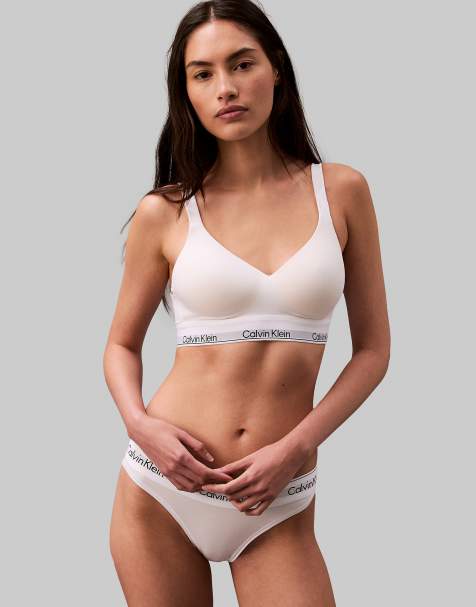 Calvin Klein - Modern Cotton - Brassière push-up - Blanc - view 1