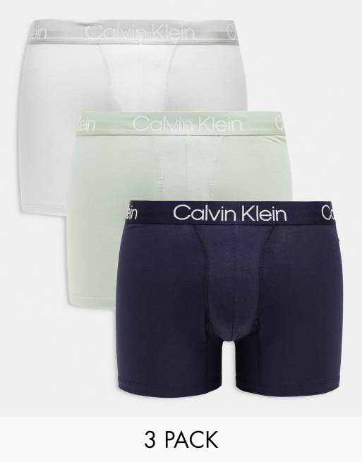 Calvin Klein - Modern Cotton - Confezione da 3 boxer aderenti elasticizzati multicolore