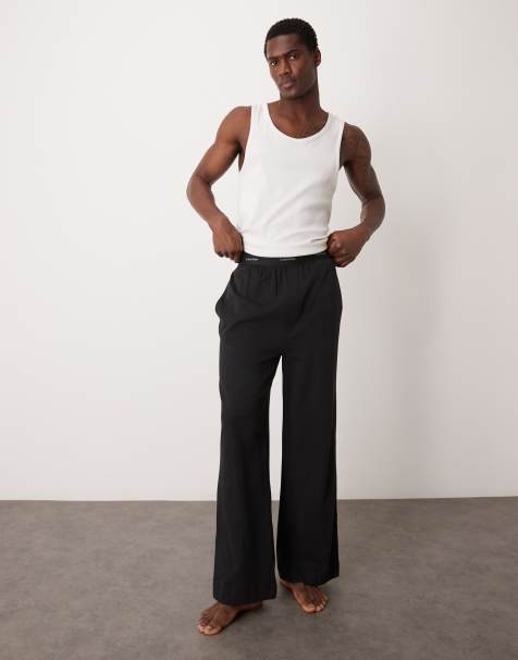 Calvin Klein – Modern Cotton – Czarne spodnie od piżamy - view 1